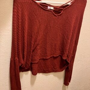 Women's Rust Knit Top